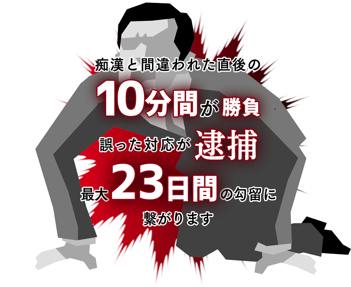 痴漢と間違われた直後の10分間が勝負 誤った対応が逮捕・最大23日間の拘留に繋がります